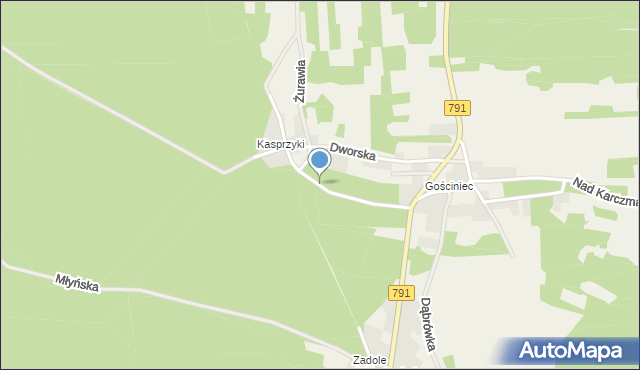 Niesułowice gmina Olkusz, Pod Browarem, mapa Niesułowice gmina Olkusz