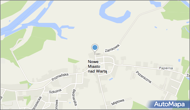 Nowe Miasto nad Wartą, Polna, mapa Nowe Miasto nad Wartą