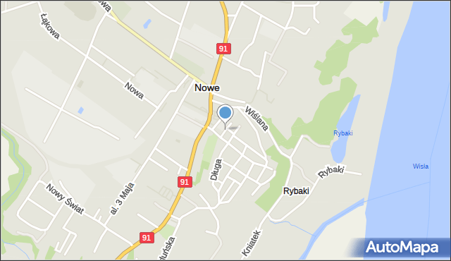 Nowe powiat świecki, Pod Murami, mapa Nowe powiat świecki