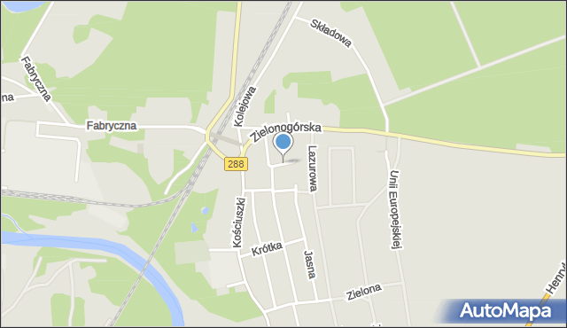Nowogród Bobrzański, Porzeczkowa, mapa Nowogród Bobrzański
