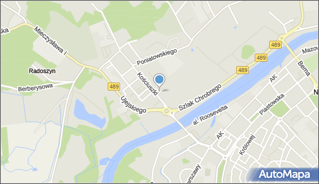 Nysa, Poznańska, mapa Nysy