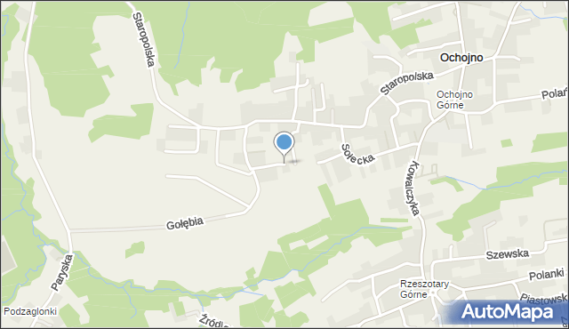 Ochojno, Podegrodzie, mapa Ochojno