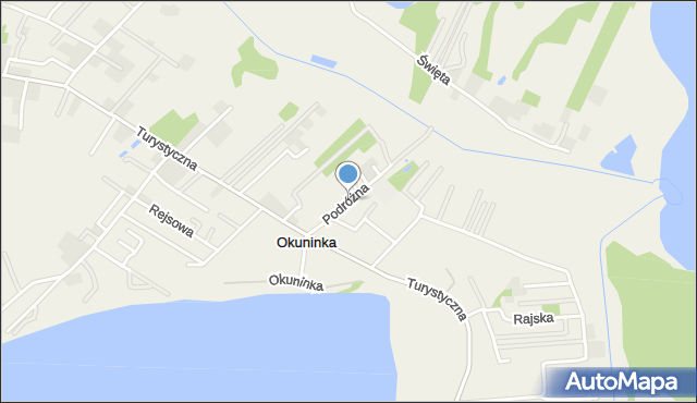 Okuninka, Podróżna, mapa Okuninka