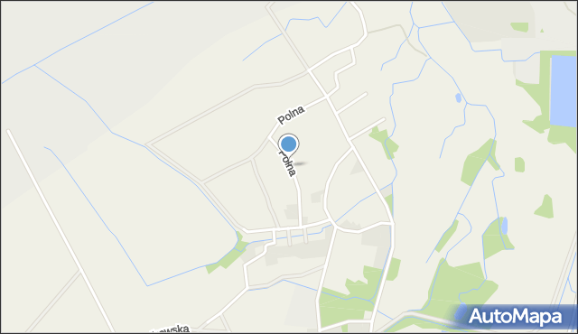 Opolno-Zdrój, Polna, mapa Opolno-Zdrój