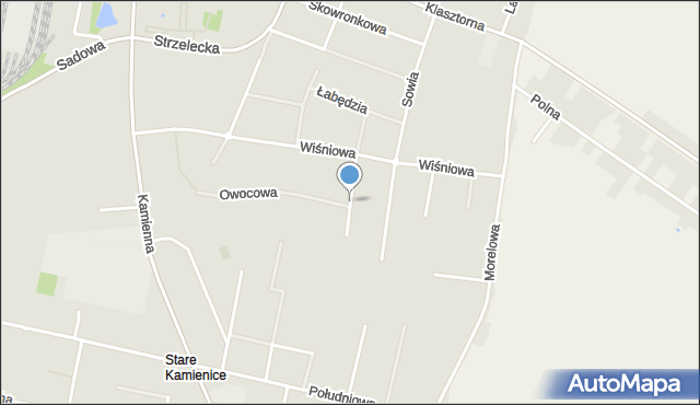 Ostrów Wielkopolski, Poziomkowa, mapa Ostrów Wielkopolski