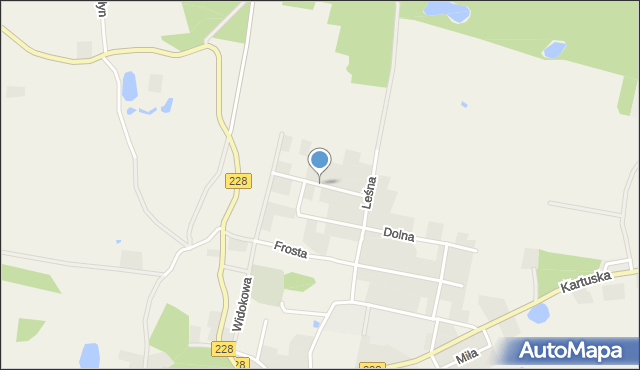 Parchowo powiat bytowski, Podlaszewskiego, ks., mapa Parchowo powiat bytowski