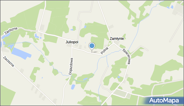 Parzniewice, Polna, mapa Parzniewice