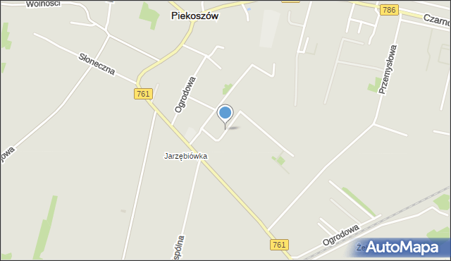 Piekoszów, Pogodna, mapa Piekoszów