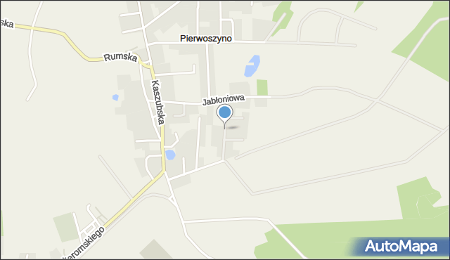 Pierwoszyno, Północna, mapa Pierwoszyno