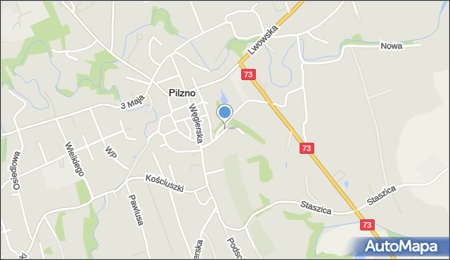 Pilzno, Polna, mapa Pilzno