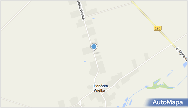 Pobórka Wielka, Pobórka Wielka, mapa Pobórka Wielka