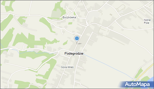 Podegrodzie powiat nowosądecki, Podegrodzie, mapa Podegrodzie powiat nowosądecki