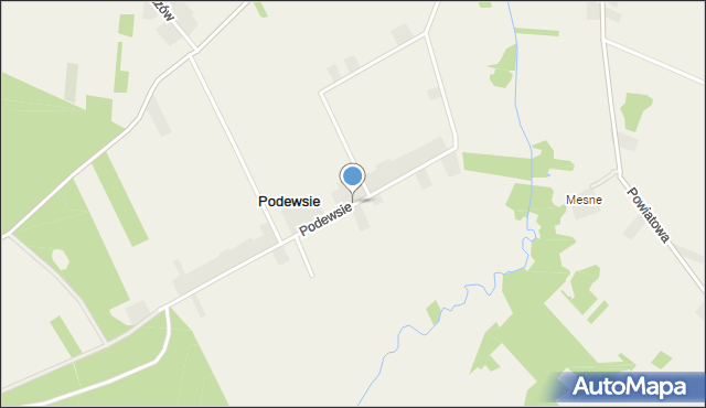 Podewsie, Podewsie, mapa Podewsie