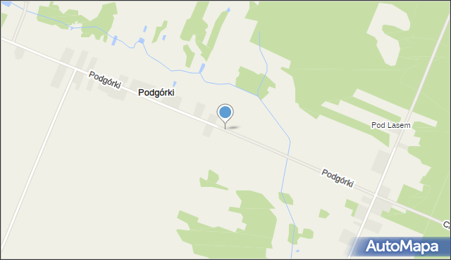 Podgórki gmina Wierzbica, Podgórki, mapa Podgórki gmina Wierzbica