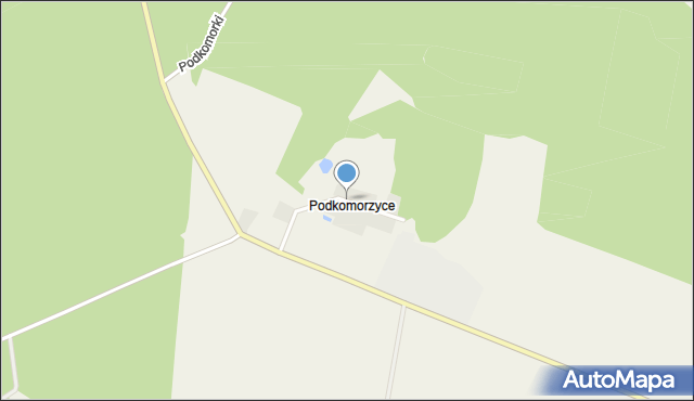 Podkomorzyce, Podkomorzyce, mapa Podkomorzyce