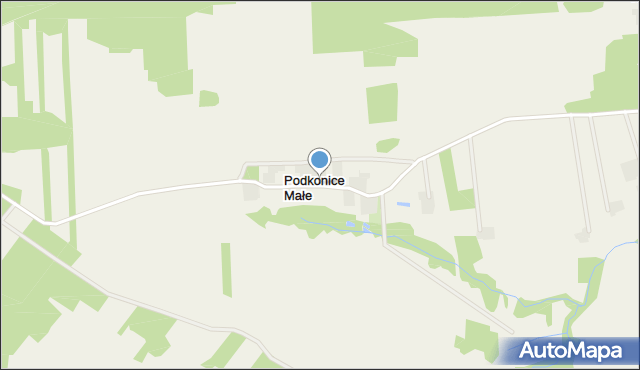 Podkonice Małe, Podkonice Małe, mapa Podkonice Małe