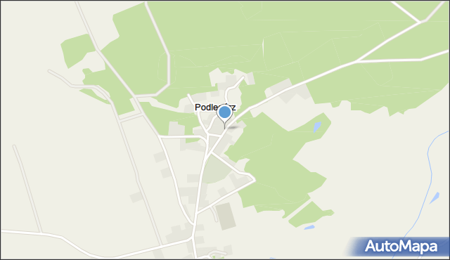 Podlegórz, Podlegórz, mapa Podlegórz