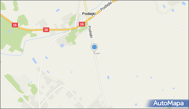 Podlejki, Podlejki, mapa Podlejki