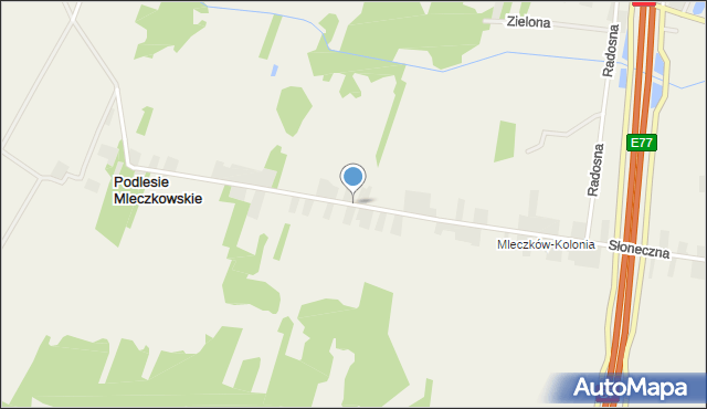 Podlesie Mleczkowskie, Podlesie Mleczkowskie, mapa Podlesie Mleczkowskie