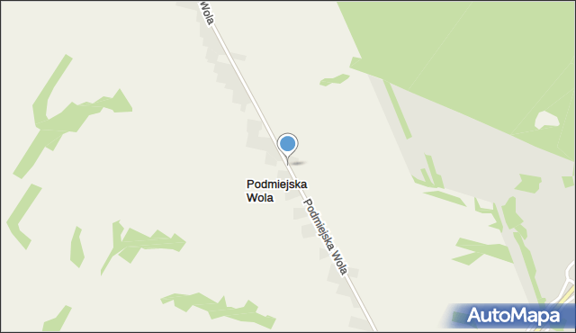 Podmiejska Wola, Podmiejska Wola, mapa Podmiejska Wola