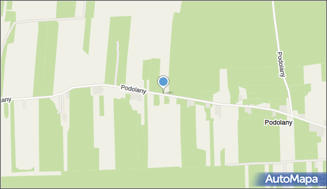Podolany gmina Ciepielów, Podolany, mapa Podolany gmina Ciepielów