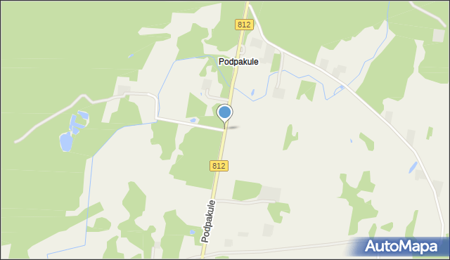 Podpakule, Podpakule, mapa Podpakule