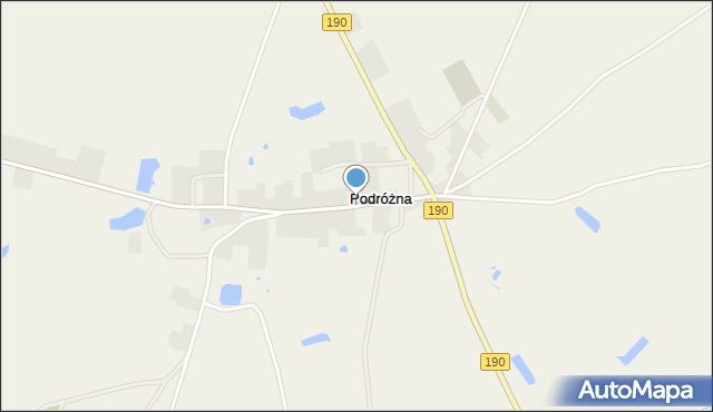 Podróżna, Podróżna, mapa Podróżna