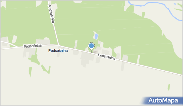 Podsośnina, Podsośnina, mapa Podsośnina