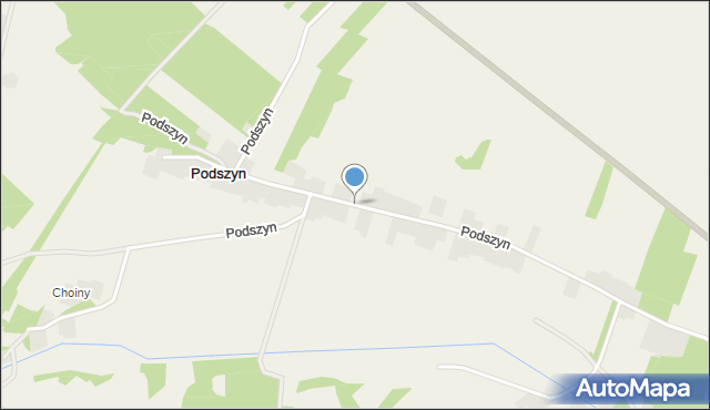 Podszyn, Podszyn, mapa Podszyn