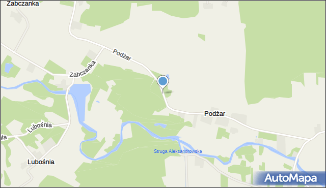 Podżar, Podżar, mapa Podżar