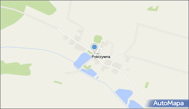 Pokrzywna gmina Rawa Mazowiecka, Pokrzywna, mapa Pokrzywna gmina Rawa Mazowiecka