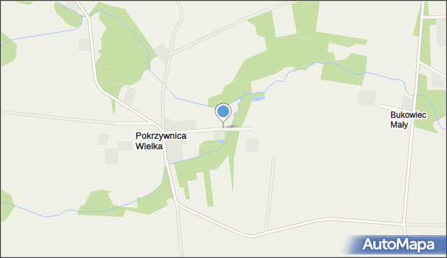 Pokrzywnica Wielka, Pokrzywnica Wielka, mapa Pokrzywnica Wielka