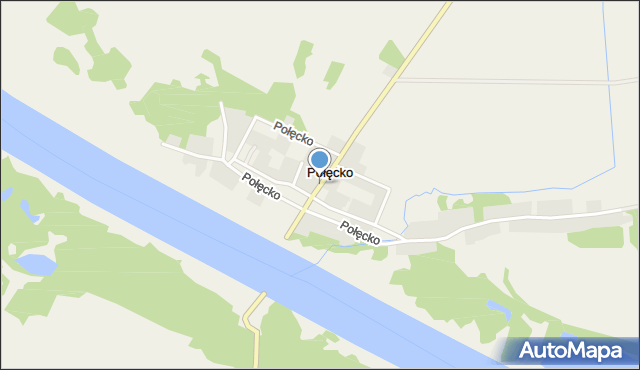Połęcko gmina Maszewo, Połęcko, mapa Połęcko gmina Maszewo