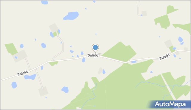 Polejki, Polejki, mapa Polejki