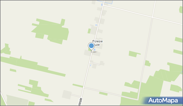Polesie gmina Puławy, Polesie, mapa Polesie gmina Puławy