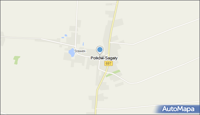 Polków-Sagały, Polków-Sagały, mapa Polków-Sagały