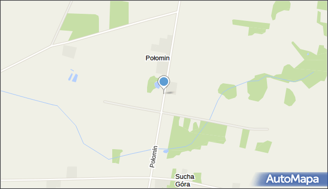 Połomin, Połomin, mapa Połomin