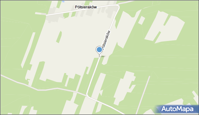 Półsieraków, Półsieraków, mapa Półsieraków