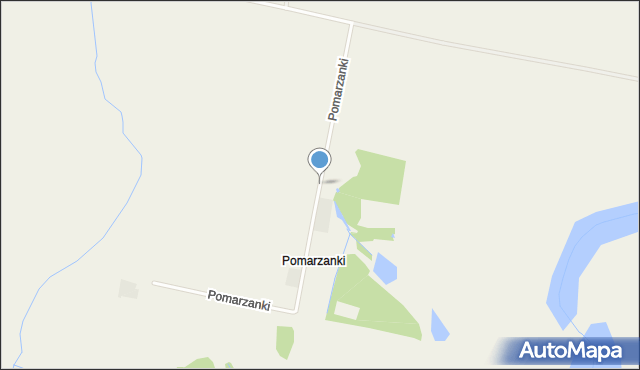 Pomarzanki gmina Skoki, Pomarzanki, mapa Pomarzanki gmina Skoki