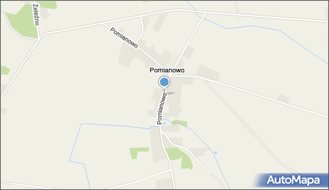 pomianowo mapa Pomianowo Pomianowo, Ulica, 78 200