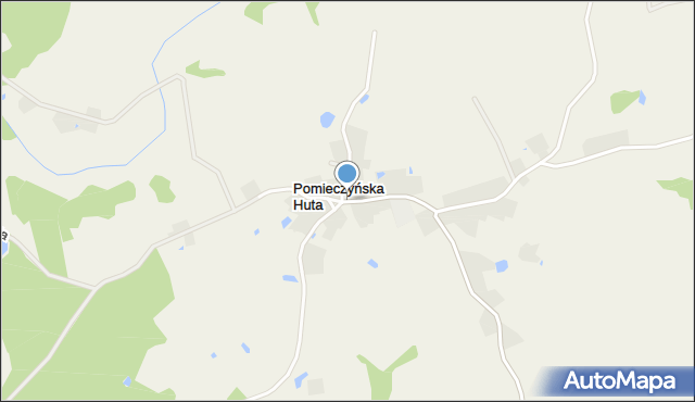Pomieczyńska Huta, Pomieczyńska Huta, mapa Pomieczyńska Huta