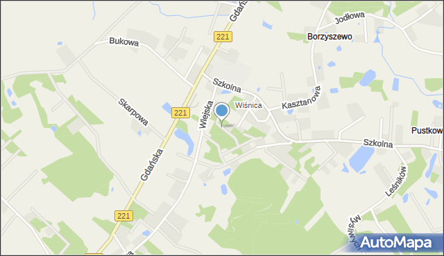 Pomlewo, Poprzeczna, mapa Pomlewo