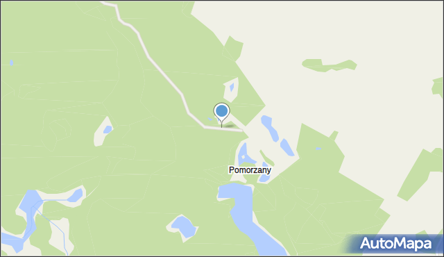 Pomorzany gmina Łobez, Pomorzany, mapa Pomorzany gmina Łobez