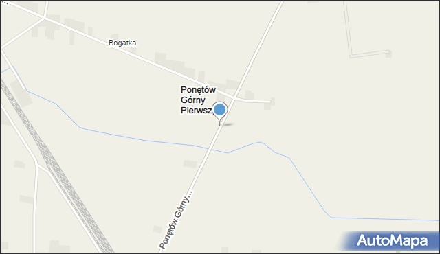 Ponętów Górny Pierwszy, Ponętów Górny Pierwszy, mapa Ponętów Górny Pierwszy