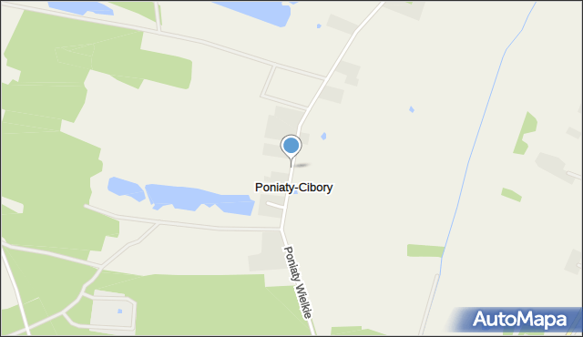 Poniaty-Cibory, Poniaty-Cibory, mapa Poniaty-Cibory