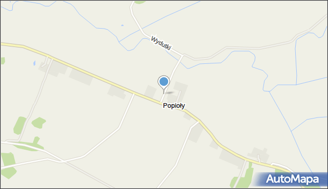 Popioły, Popioły, mapa Popioły