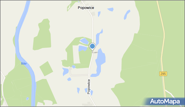 Popowice gmina Nowogród Bobrzański, Popowice, mapa Popowice gmina Nowogród Bobrzański