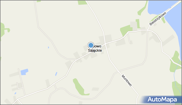 Popowo Salęckie, Popowo Salęckie, mapa Popowo Salęckie