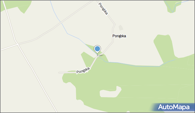 Porąbka gmina Resko, Porąbka, mapa Porąbka gmina Resko