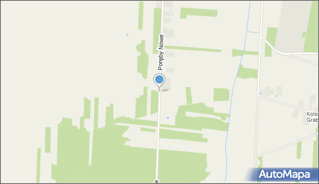 Poręby Nowe, Poręby Nowe, mapa Poręby Nowe